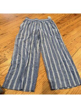 Old Navy Womens Medium Petite Linen Blend Pull on Pants New